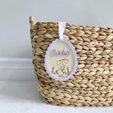 Easter Basket Tag, Personalized Easter Egg Basket Acrylic Name Tag, Easter Gift Basket Name Tag, First Easter Cute Name Tag, Easter Duck Tag