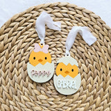 Easter Basket Tag, Personalized Chick Easter Basket Acrylic Name Tag, Easter Gift Basket Name Tag, First Easter Cute Name Tag, Easter Decor