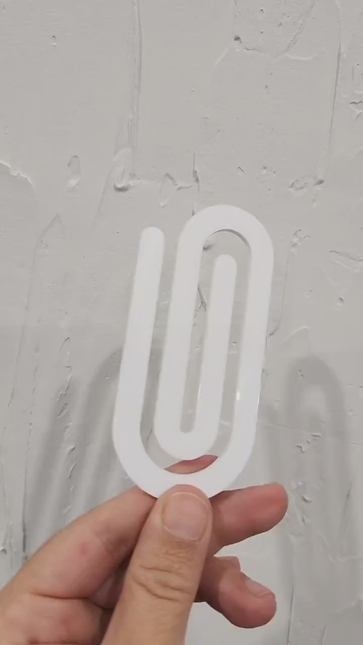 Jumbo Acrylic Paperclip Sublimation Blanks, Jumbo Bookmark Clip Blank, Notebook Clip Blank for Sublimation, Acrylic sublimation blanks