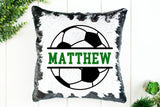 Soccer Sequin Pillow