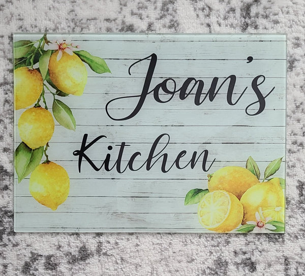 Name Kitchen Cutting Board